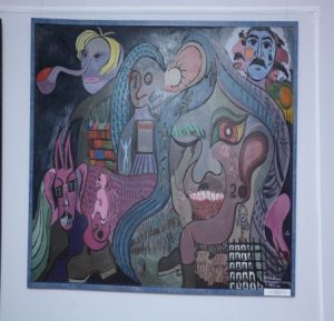 «Билеп жүрген қаңқа мен құрттар композициясы» картинасы (1979 ж.)